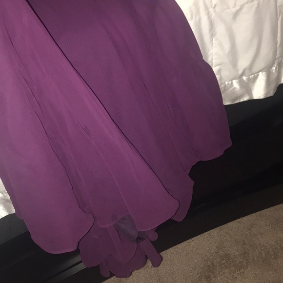 Purple long fancy dress - Picture 3 of 3